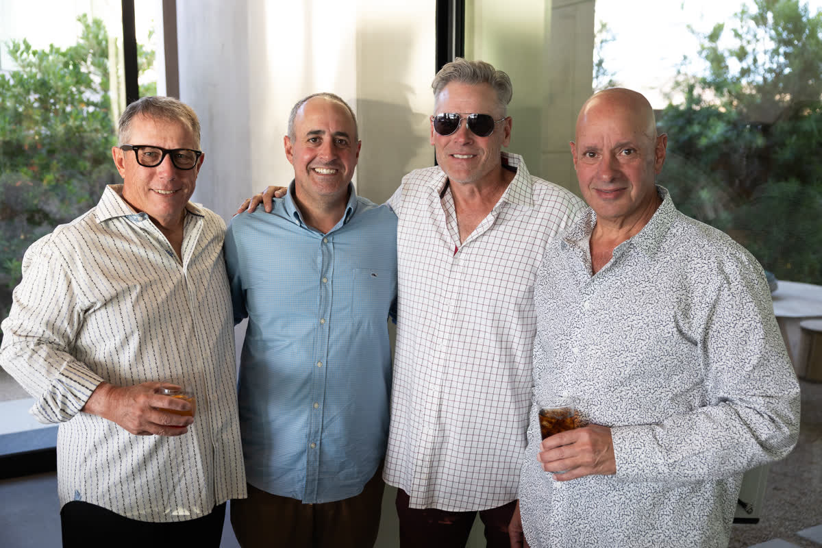 Four friends at the gala